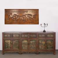 High Quality Antique Furniture Large Solid Wood Cabinet