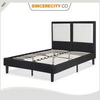 BED IN A BOX , Low price PU PVC Faux leather bed,