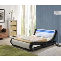 Italian Modern Design upholstered Leather bed